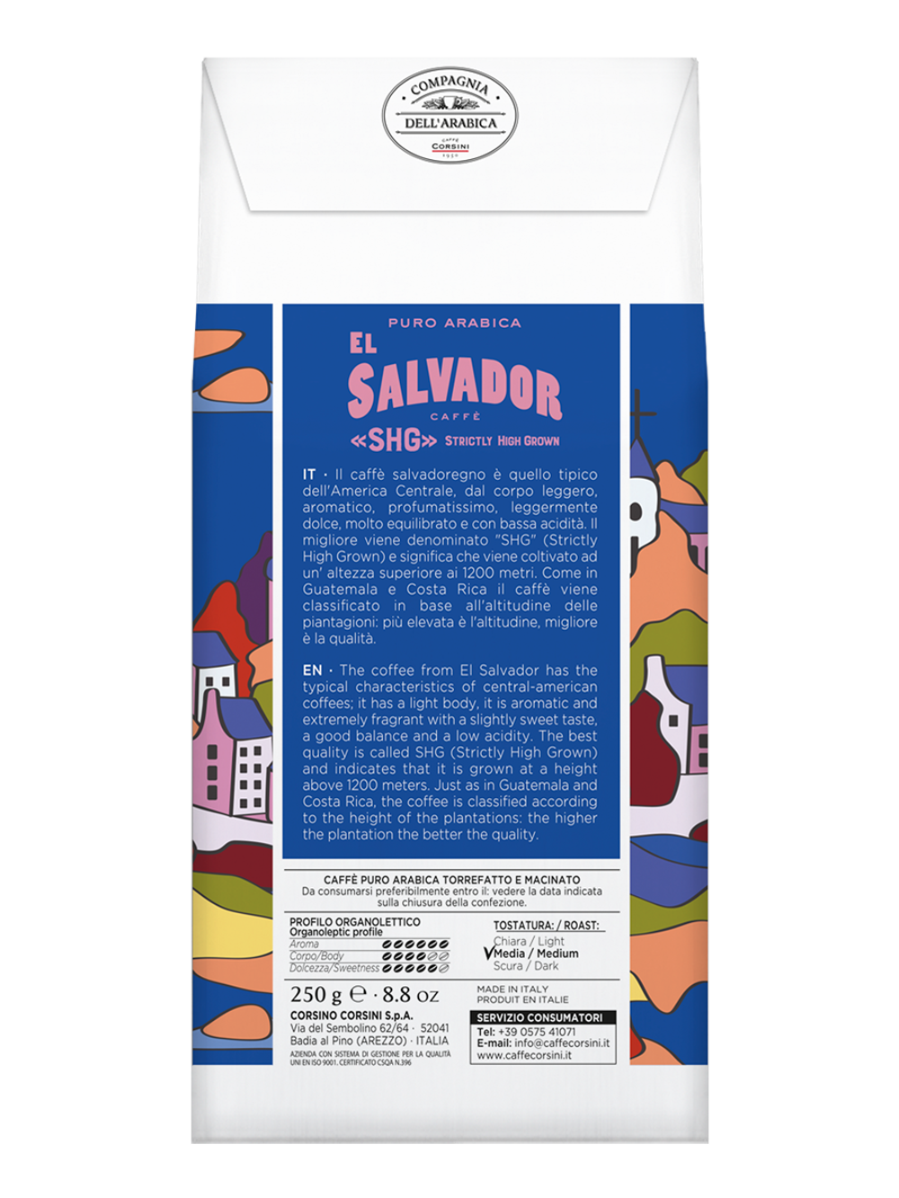Кофе молотый Puro Arabica El Salvador SHG, 250 гр.