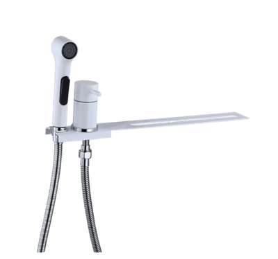 Биде приставка с круглым смесителем (БЕЛЫЙ) Burlin (10/1шт)