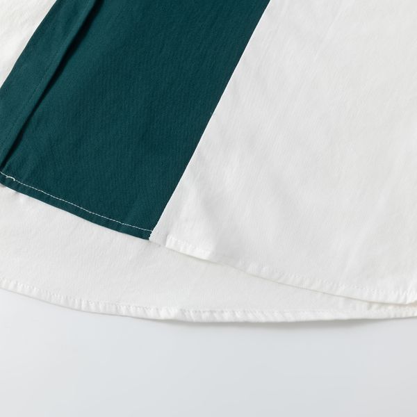 Сорочка Puff белая / изумрудная - фото 6