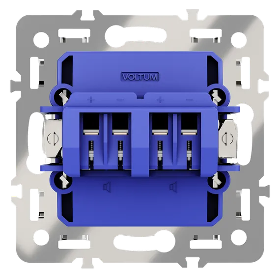 Механизм розетки акустической 4-местной, S70 vls0603m