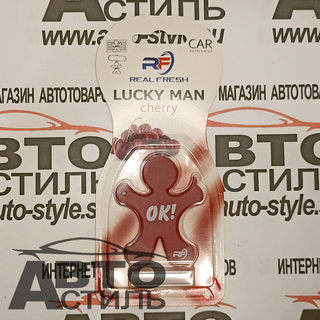 Ароматизатор на обдув REAL Fresh  LUCKY MAN - Вишня\Cherry