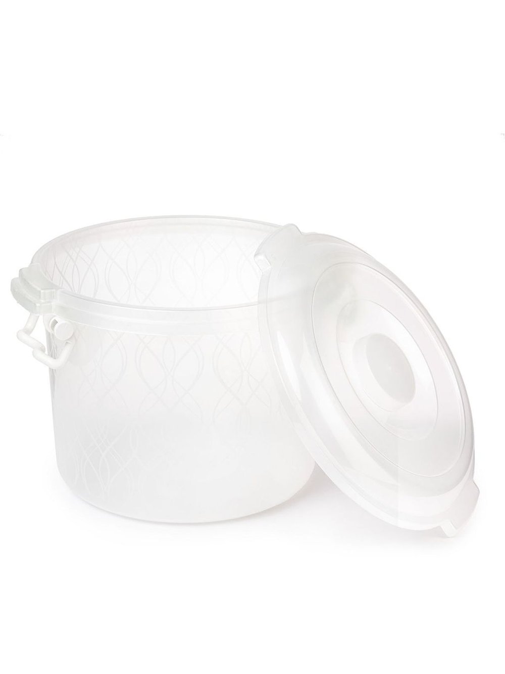 Контейнер для хранения круглый 8л.с защелкой (098)