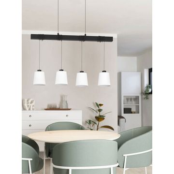 Подвесной светильник 4*E27 43884 черный/белый TOWNSHEND 8 Eglo