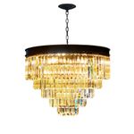 Люстра Odeon 25 black/clear