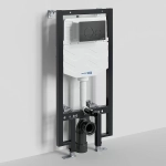 Инсталляция для унитаза WasserKraft Vils 56TLT.010.ME.MB02 с черной матовой кнопкой
