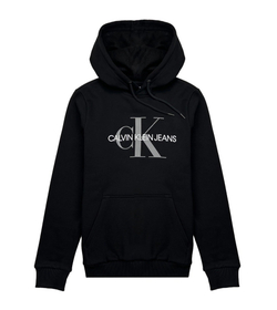 Худи Calvin Klein Monogram Logo Fleece Black