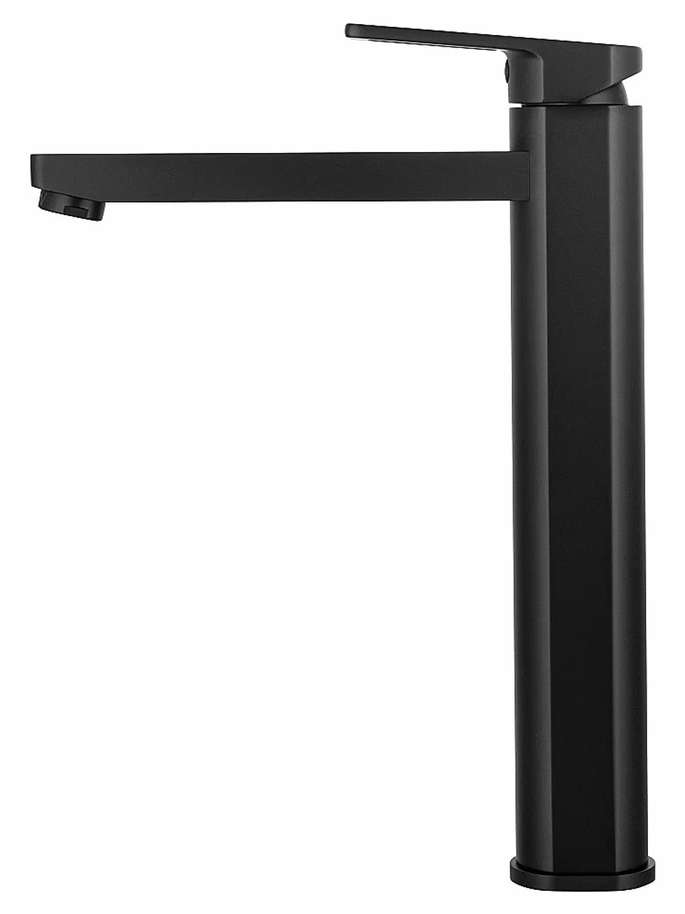 Смеситель для раковины высокий WONZON & WOGHAND FRAME WW-88239010-MB черный матовый