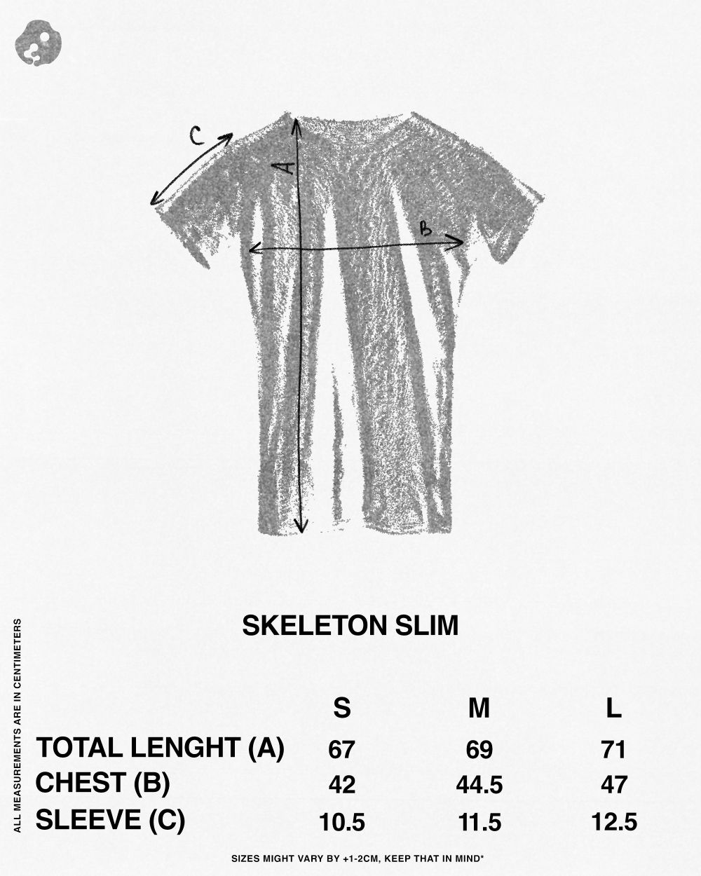 SKELETON SLIM t-shirt