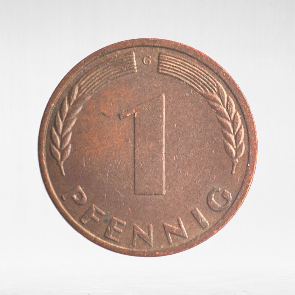 Germany, 1 Pfennig, 1969, (Karlsruhe Mint - "G"), VF