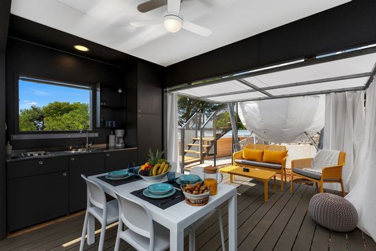 Диван Net Bench пластиковый  желтый Nardi Италия