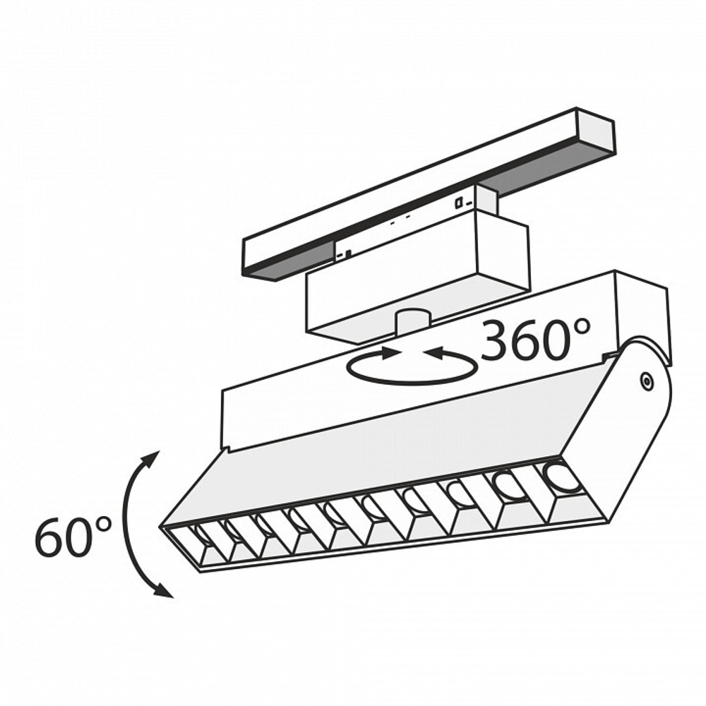 Трековый светильник Maytoni Technical TR015-2-20W3K-B