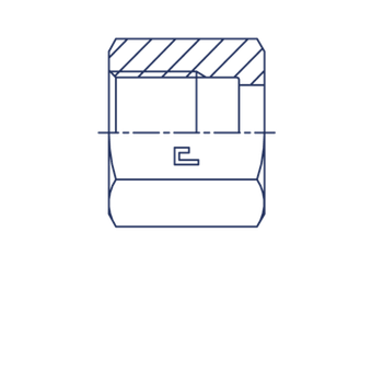 Гайка N ORFS 1.3/16