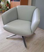 Кресло ZUCCA-R голубое LITCHI-#3