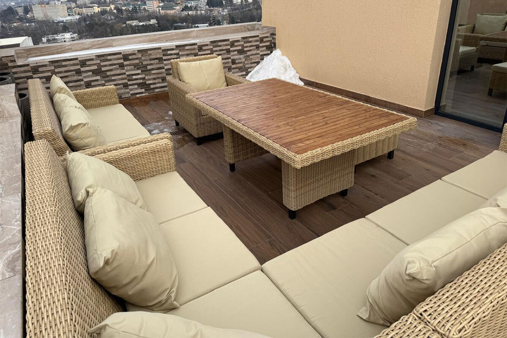 MOKKA BELLA диван угловой, соломенный