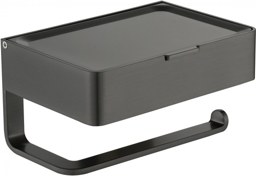 Настенный бумагодержатель плоский Grocenberg AC0050 (Графит)