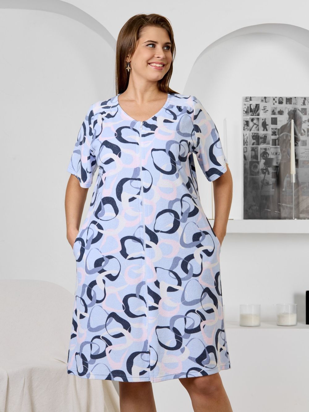 Халат Мира Виотекс ГОЛУБОЙ