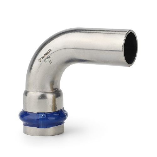 Угольник VARMEGA 90гр. однораструбный Inox Press 18x18a