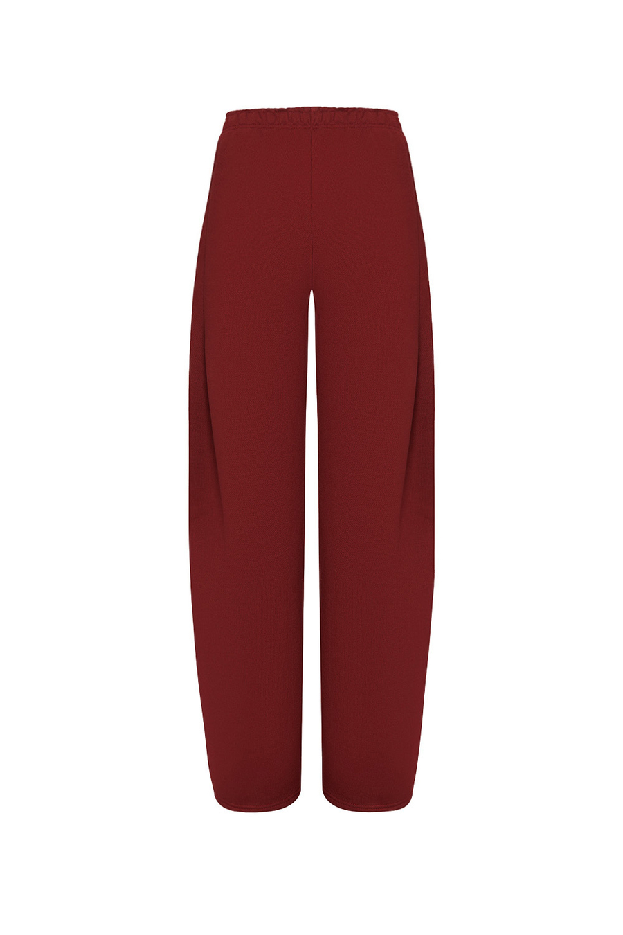 Штаны бананы с защипами Бордо