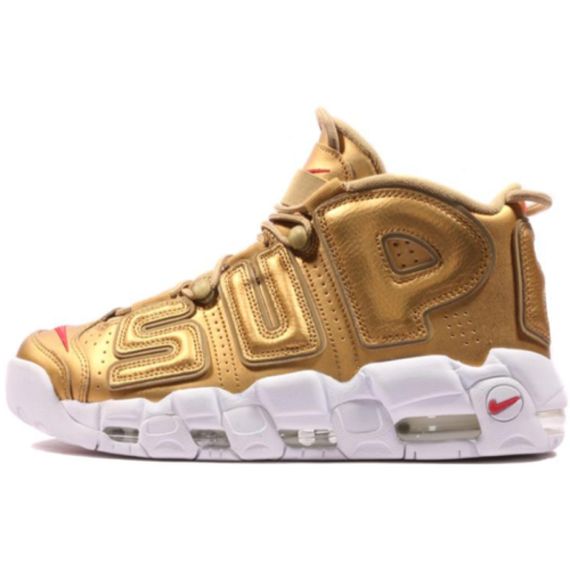 Supreme x Nike Air More Uptempo Metallic Gold