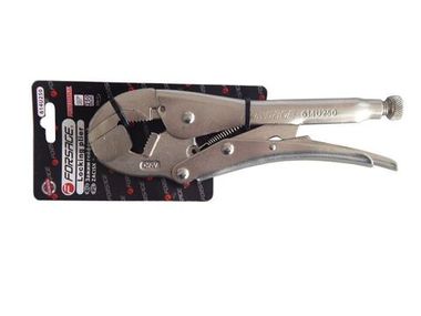 Зажим гейферный с двойным захватом и ''плавающей нижней губкой''10''-250мм Forsage F-614U250