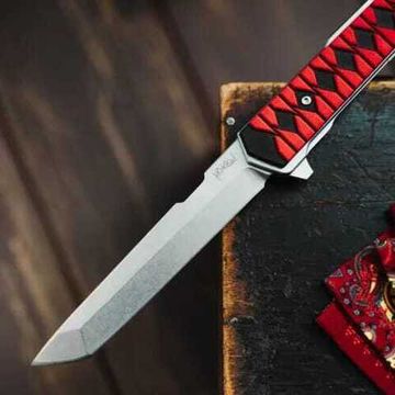 Нож складной Hokku (D2 SW, G10 Black/Red) с чехлом