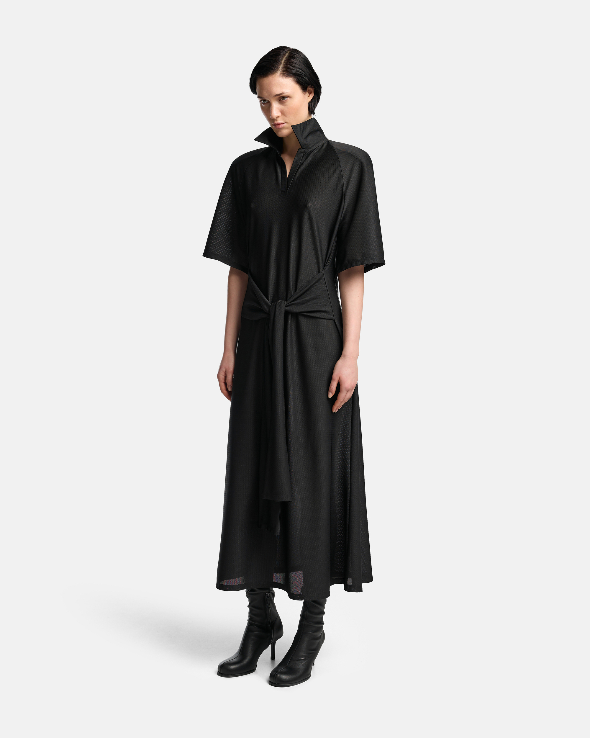 ПЛАТЬЕ-ПОЛО ИЗ СЕТКИ