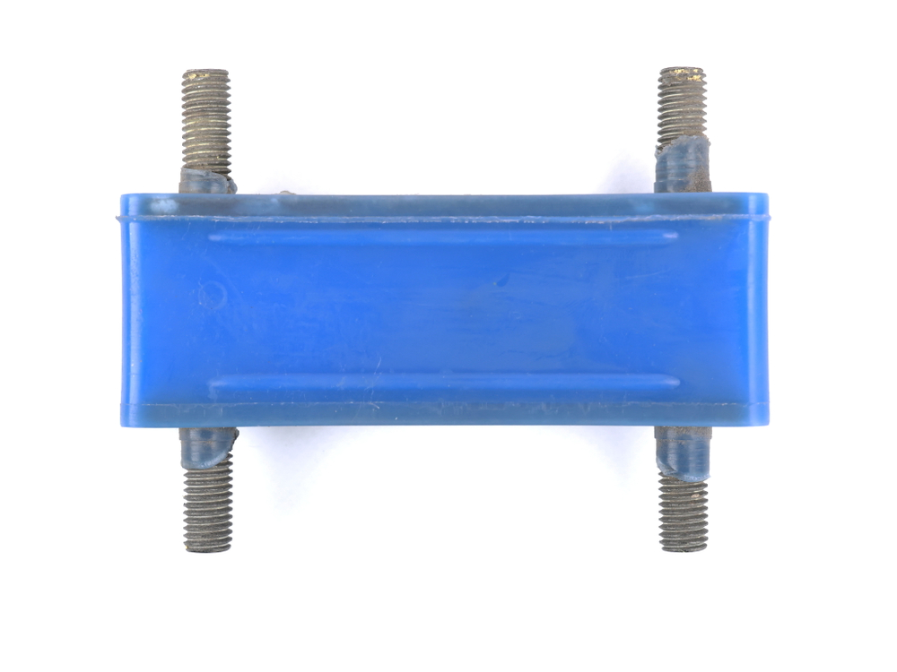 Виброизолятор ГАЗ-24, 3302 двигателя задняя  синий силикон (ПТП64)