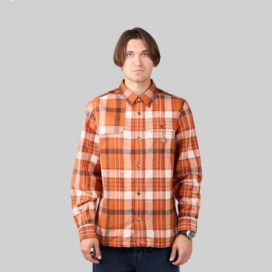 Рубашка мужская Dickies Nimmons Plaid Long Sleeve Shirt артикул:WLR19NCR - купить в магазине Дайс