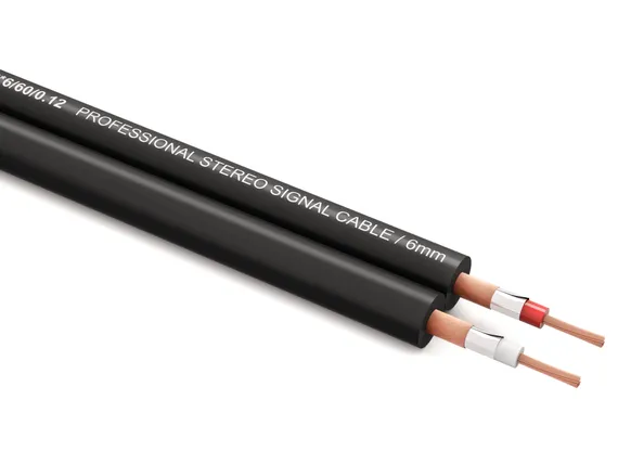 PROCAST cable USC 2*6/60/0,12 - профессиональный инсталляционный двухканальный (стерео) сигнальный кабель