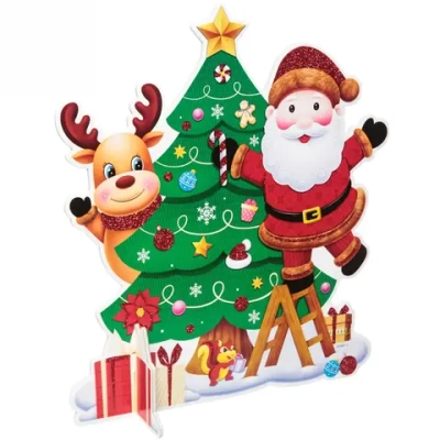 Украшение новогоднее «Дед Мороз у ёлочки» 37 см