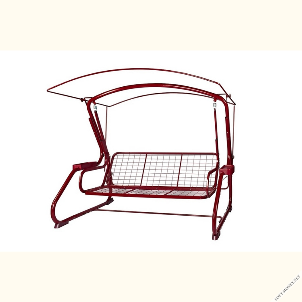 Садовые качели 3-местные с москитной сеткой Караван Бордо