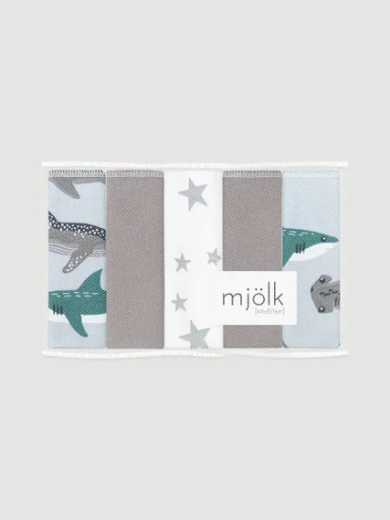 Нагрудник Mjolk текстиль 5 шт.