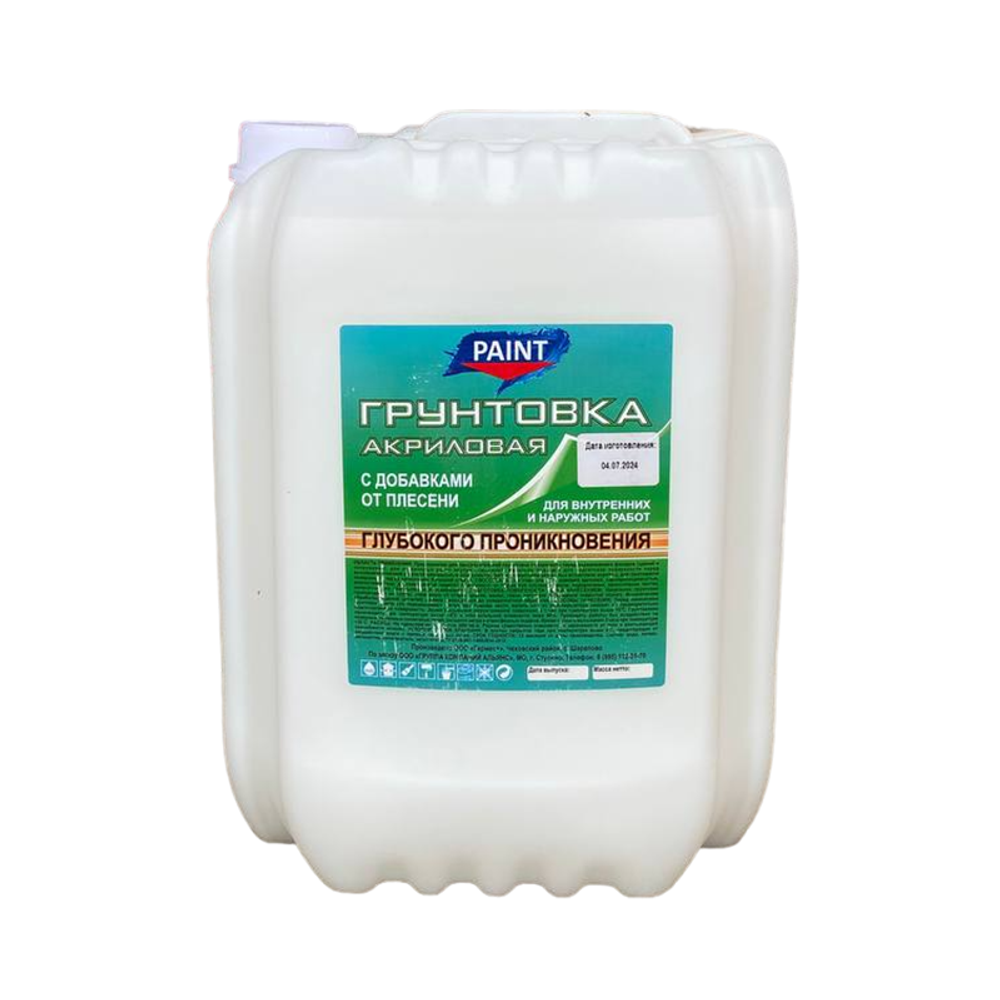 Грунт акриловый PAINT (глубокого проникновения) 10л