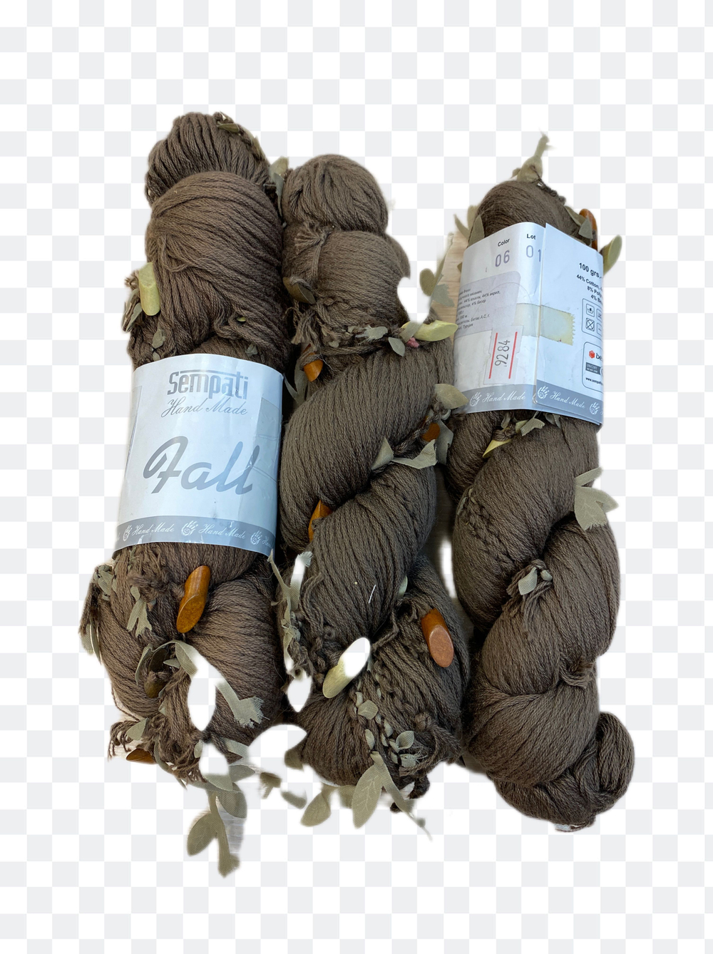 Пряжа фантазийная хлопок 44% акрил 44% п/э-8% (Турция) 100г- 160м упаковка -3шт