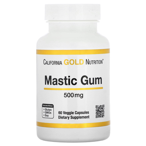 California Gold Nutrition, мастиковая смола, 500 мг, 60 растительных капсул