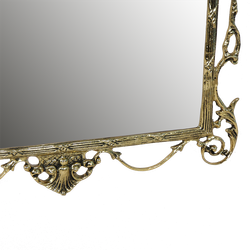 Bello De Bronze Зеркало Ешпига в раме, золото