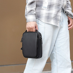 Кожаная сумка на плечо