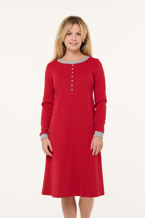 Платье цвет красный (трапеция)