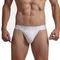 Мужские трусы танга белые JOCKMAIL JM3032-1