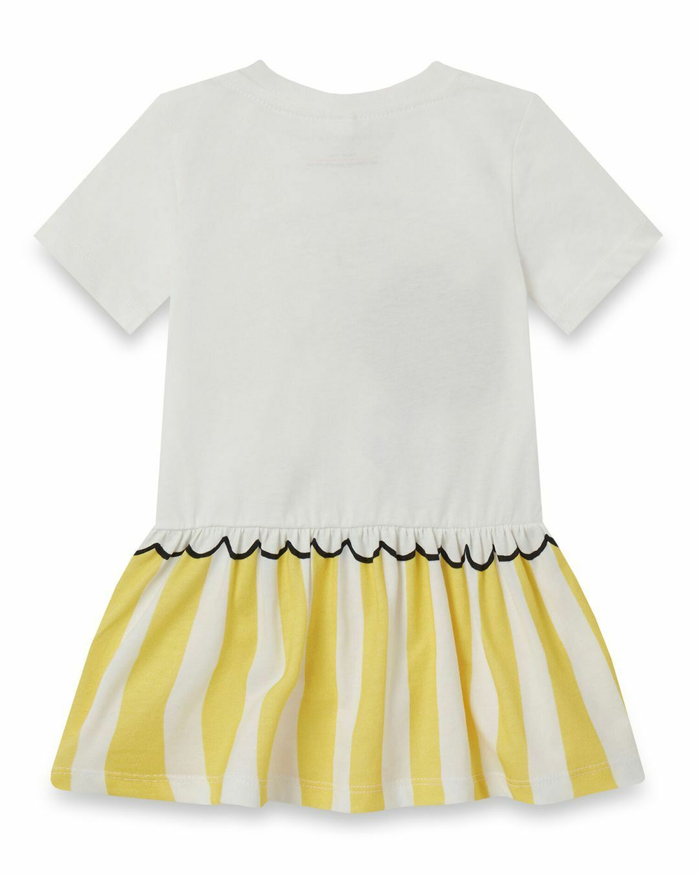 Платье трикотажное STELLA McCARTNEY Белый/Желтые полоски/Принт: LEMONADE (Девочка)