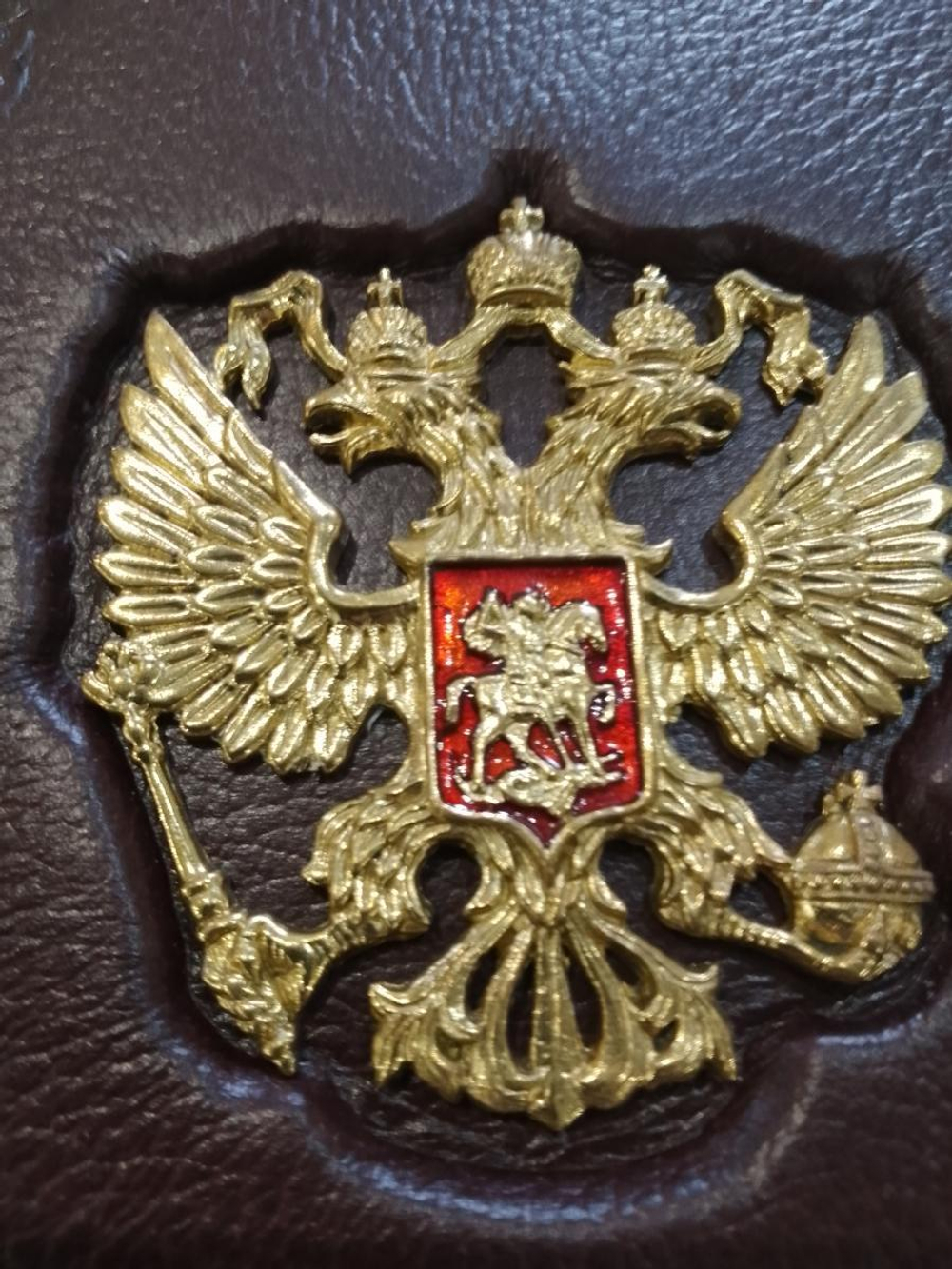 Альбом-книга Родословная "Гербовая", обложка из натуральной кожи