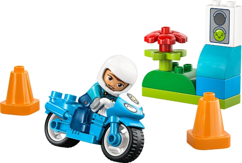 LEGO DUPLO 10471 лего Полицейский мотоцикл для малышей, развивающий набор