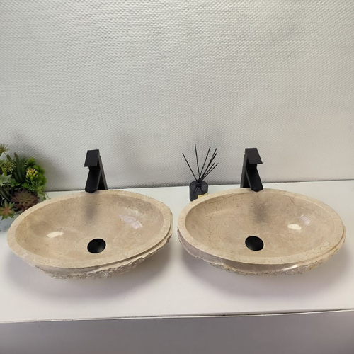 Раковина из мрамора ПАРА! Oval Marmo Wave OM-62884 57*37*15 120