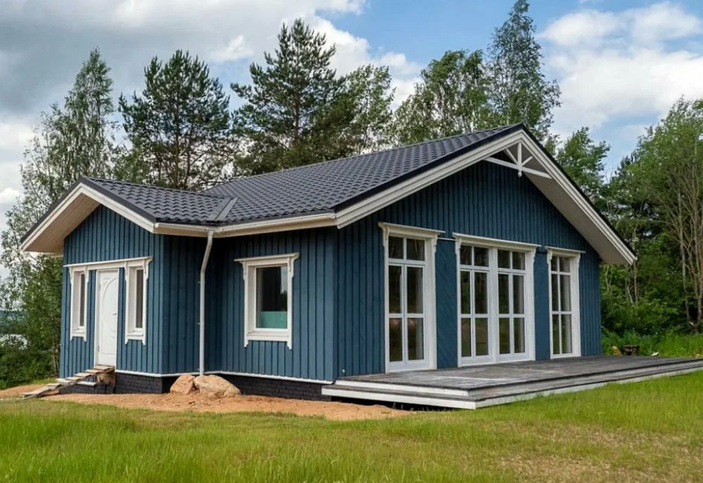 Фасадная панель Скандинавия S-Lock Полуночно-синий 197*1950мм 0,384м2