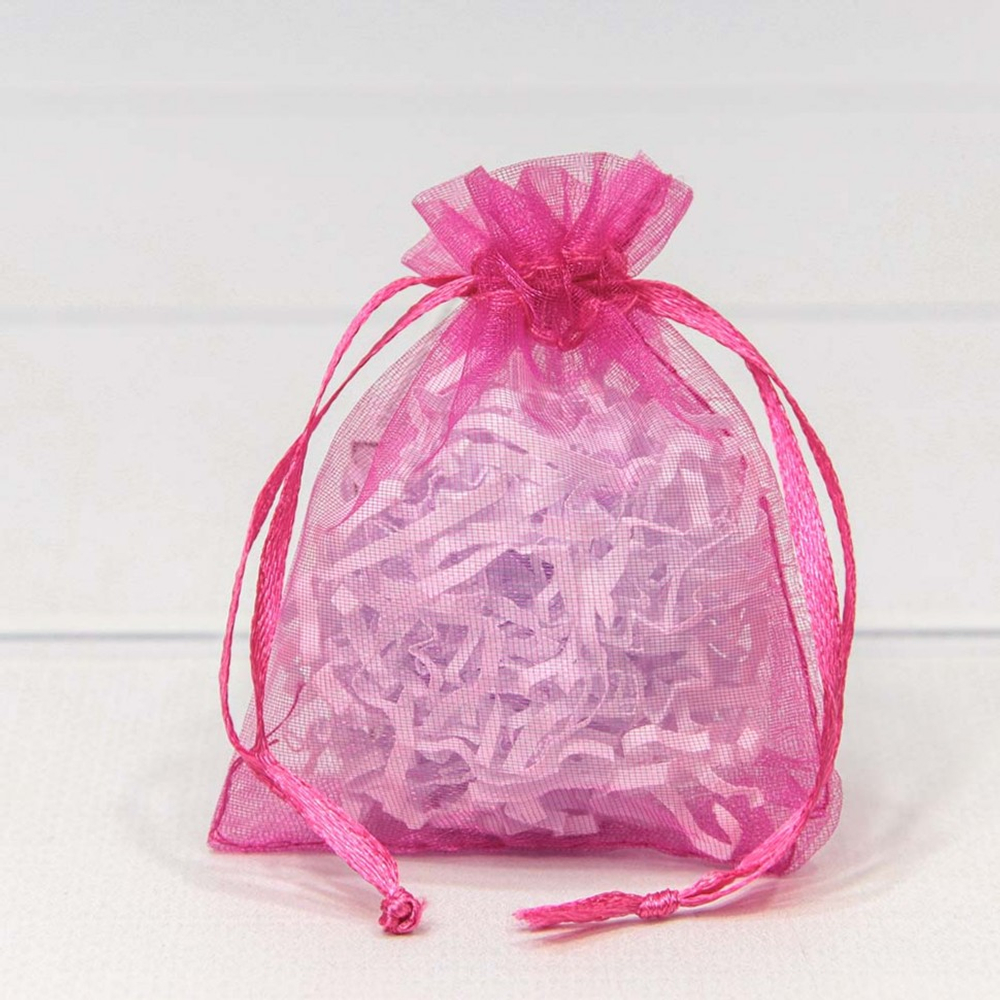 Мешочек 7х9см Органза (Красный, Розовый)