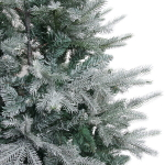 Ёлка «Искристая» 210 см, литой ПВХ с белым напылением (1009 веток) (SP1908A-210)