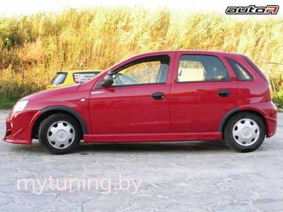 Накладки на пороги ST-1 Opel Corsa C