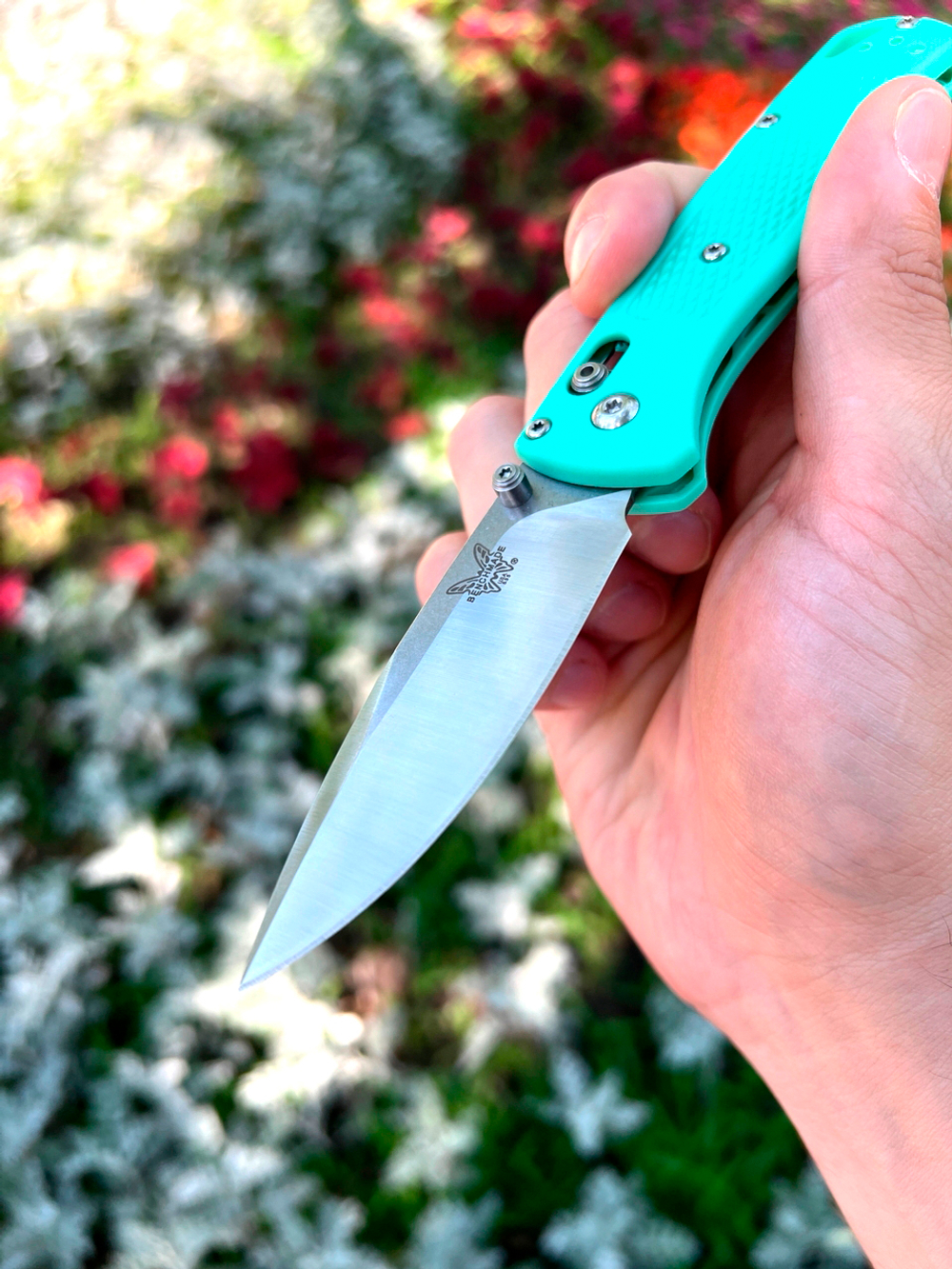 Нож Benchmade 535 Bugout CIVIL MINT (редкий цвет) А+++ - минт рукоять, клинок сатин, фурнитура сатин