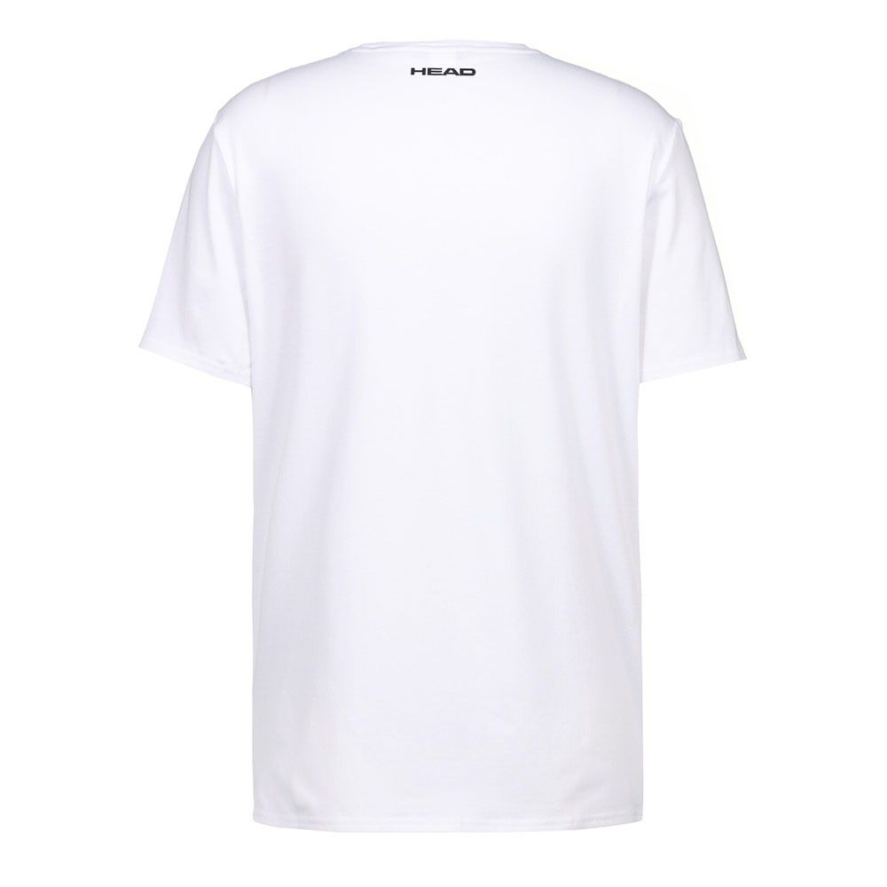 Футболка мужская HEAD Rainbow T-Shirt M 811435-WH-M, р.M, полиэстер, хлопок, эластан, белый
