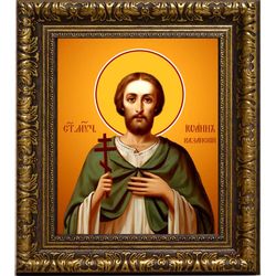 Иоанн Казанский святой мученик. Икона на холсте.